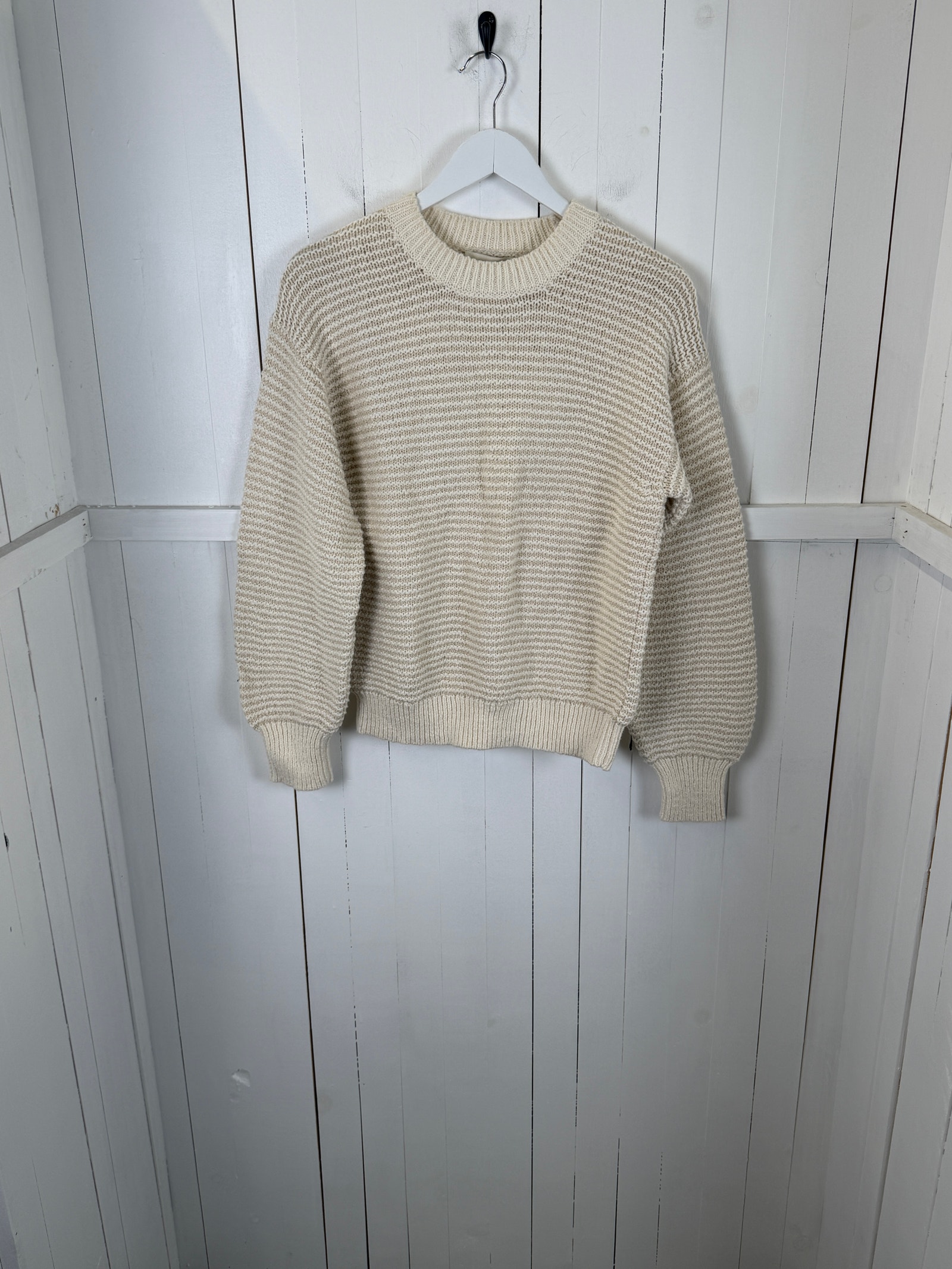 Buck Mason Women's White Cotton Pullover Sweater Size S